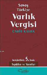 Kitap - Savaş Türkiye Varlık Vergisi - Cahit Kayra - kitantik - kitaLog