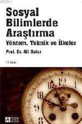 Kitap - Sosyal Bilimlerde Araştırma; Yöntem, Teknik ve İlkeler - Ali Balcı - kitantik - kitaLog