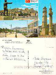 Efemera - Tokat, Atatürk Heykeli, Saat Kulesi Ve Bir Cadde - kitantik - kitaLog