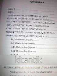 KUKLİ MEHMET BEY VAKFİYESİ