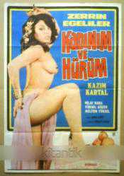 Efemera - KADINIM VE HÜRÜM FİLMİNİN AFİŞİ - ZERRİN EGELİLER, KAZIM KARTAL - kitantik - kitaLog
