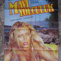 Efemera - *MAVİ YOLCULUK FİLM AFİŞİ Banu Alkan, Hakan Ural, Salih Kırmızı - kitantik - kitaLog