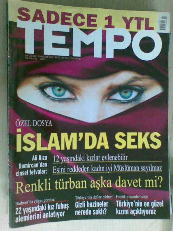 TEMPO 9 AĞUSTOS 2005 İSLAM DA SEX RENKLİ TURBAN GİZLİ HAZİNELER  