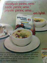Antika - PİYALE PİRİNÇ UNU REKLAM TAM SAYFA - kitantik - kitaLog