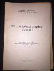 Sosyal Antropoloji ve Etnoloji Bölümü Dergisi 2 - Haziran Kitabevi