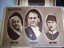 Efemera - ATATÜRK ZÜBEYDE HANIM ALİ RIZA EFENDİ POSTER b38 - kitantik - kitaLog