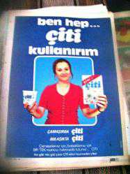 Efemera - 1970 çiti deterjan bulaşıkta çiti reklam M63t6 - kitantik - kitaLog