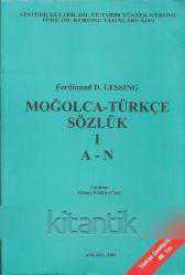 MOĞOLCA-TÜRKÇE SÖZLÜK 2 cilt takım