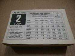 Efemera - 2 ocak 1998 takvim yaprağı - kitantik - kitaLog