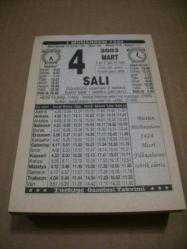 Efemera - 4 mart 2003 takvim yaprağı (türkiye takvimi) - kitantik - kitaLog