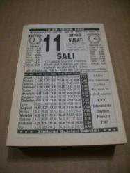 Efemera - 11 şubat 2003 takvim yaprağı (türkiye takvimi) - kitantik - kitaLog