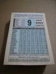 Efemera - 9 mart 2009 takvim yaprağı (fazilet takvimi) - kitantik - kitaLog