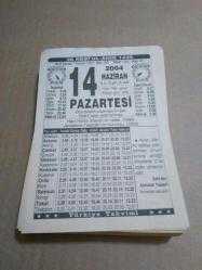 Efemera - 14 haziran 2004 takvim yaprağı (türkiye takvimi) - kitantik - kitaLog