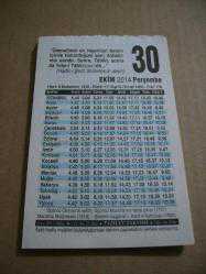 Efemera - 30 ekim 2014 takvim yaprağı (fazilet takvimi) - kitantik - kitaLog