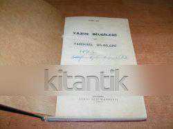 YAZIN BİLGİLERİ VE TARİHSEL DİLBİLGİSİ