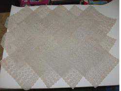 DANTEL TIĞ İŞİ 14 ADET SEHPA ÖRTÜSÜ - -