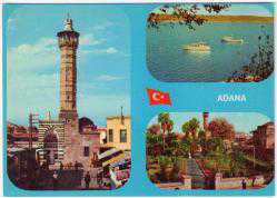 Üç Adana Posta Kartı: Şehirden Altı Muhtelif Görünüş