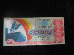 MİLLİ PİYANGO(1/2) BİLET Z 9 EYLÜL 1979