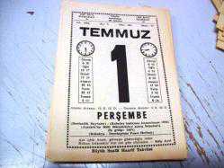 Efemera - Doğum günü hediyesi takvim yaprağı 1 temmuz 1982 a48 - kitantik - kitaLog