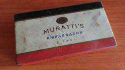 Antika - MURATTI AMBASSADOR ESKİ TENEKE KUTU............... - kitantik - kitaLog