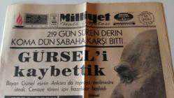 15 EYLÜL 1966 MİLLİYET GAZETESİ CEMAL GÜRSEL ÖLDÜ...