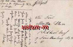 SEVGİLİYE YAZILMIŞ ESKİ BİR KARTPOSTAL...