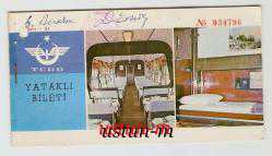 T.C.D.D.YATAKLI TREN BİLETİ...