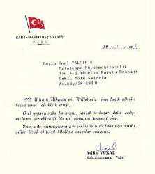 Efemera - ESKİ KAHRAMANMARAŞ VALİSİ ATİLLA VURAL KUTLAMA.. - kitantik - kitaLog