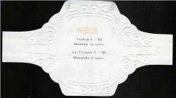 EFM.4197  PURO ETİKETİ DON DİAZ TURKUAZ İZMİR CAMİİ NO.7 BÜYÜK BOY 6.50 CM X 11.50 CM