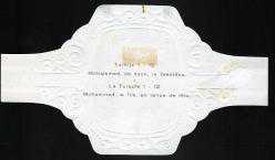 EFM.4211  PURO ETİKETİ DON DİAZ TURKUAZ İSTANBUL MUHAMMED SÜNNET NO.12 BÜYÜK BOY 6.50 CM X 11.50 CM