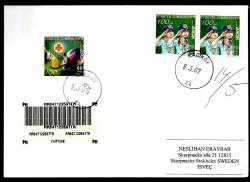 EFM.4978 2007 AVRUPA 2007 İZCİLİĞİN 100. YILI İLK GÜN TAAHÜTLÜ İSVEÇ'E GÖNDERİ FDC