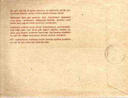 10305 AN 258 ANTİYE BEYKOZ POSTA DAMGALI  TAAHÜTLÜ VARIŞLI 229 X 160 MM YEŞİL VE KAHVERENGİ