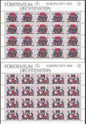 10214 1982 EUROPA CEPT LİECHTENSTEİN KLEİNBOGEN MNH