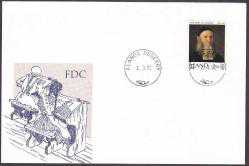 EFM.4453  1992 FRANS PETER KNORRING 200.YIL ALAND FİNLANDİYA FDC