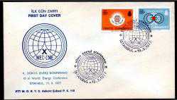 FDC.253 1977 X. DÜNYA ENERJİ KONFERANSI FDC PTT