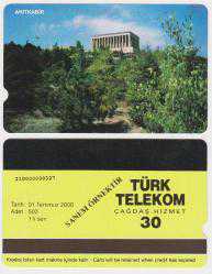 20995  P.33 ANITKABİR ÖRNEK KART 30 KONTÖR RRRR