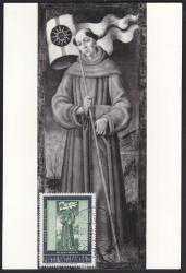 MC.2665 1956 AZİZ JOHANNES CAPISTRANO VATİKAN MAKSİMUM KART
