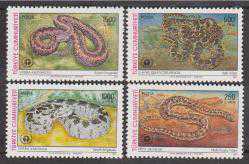 1991 DÜNYA ÇEVRE GÜNÜ YILANLAR MNH