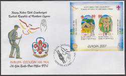 KKTC.FDC.249 2007 KKTC AVRUPA İZCİLİĞİN 100.YILI EUROPA BLOK FDC