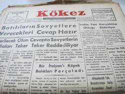 BOLU KÖKEZ DOKTOR İ ŞENDİLEK 24 ARALIK 1958
