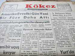 BOLU KÖKEZ DOKTOR İ ŞENDİLEK 26 ARALIK 1958