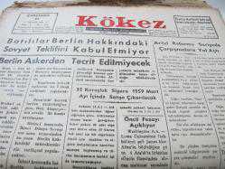 BOLU KÖKEZ DOKTOR İ ŞENDİLEK 31 ARALIK 1958