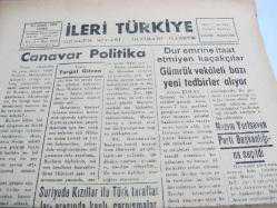 İLERİ TÜRKİYE İSKENDERUN HAZIM HASTÜRK 21/12/956