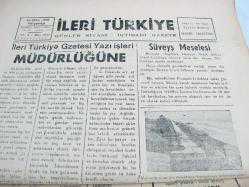 İLERİ TÜRKİYE İSKENDERUN HAZIM HASTÜRK 18/10/956