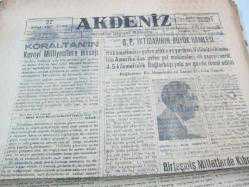 AKDENİZ GÜNLÜK SİYASİ GAZETE LUTFİ OĞUZCAN