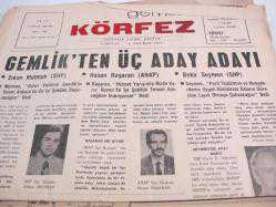 GEMLİK KÖRFEZ KADRİ GÜLER 15 EYLÜL 1987