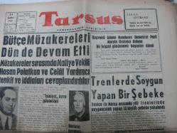 TARSUS gazetesi kemal tursunbay 24 şubat 1960