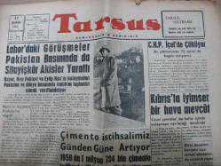 TARSUS gazetesi kemal tursunbay 25 şubat 1960