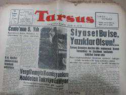 TARSUS gazetesi kemal tursunbay 26 şubat 1960