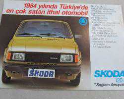 Efemera - SKODA 120 L OTOMOBİL REKLAM - kitantik - kitaLog
